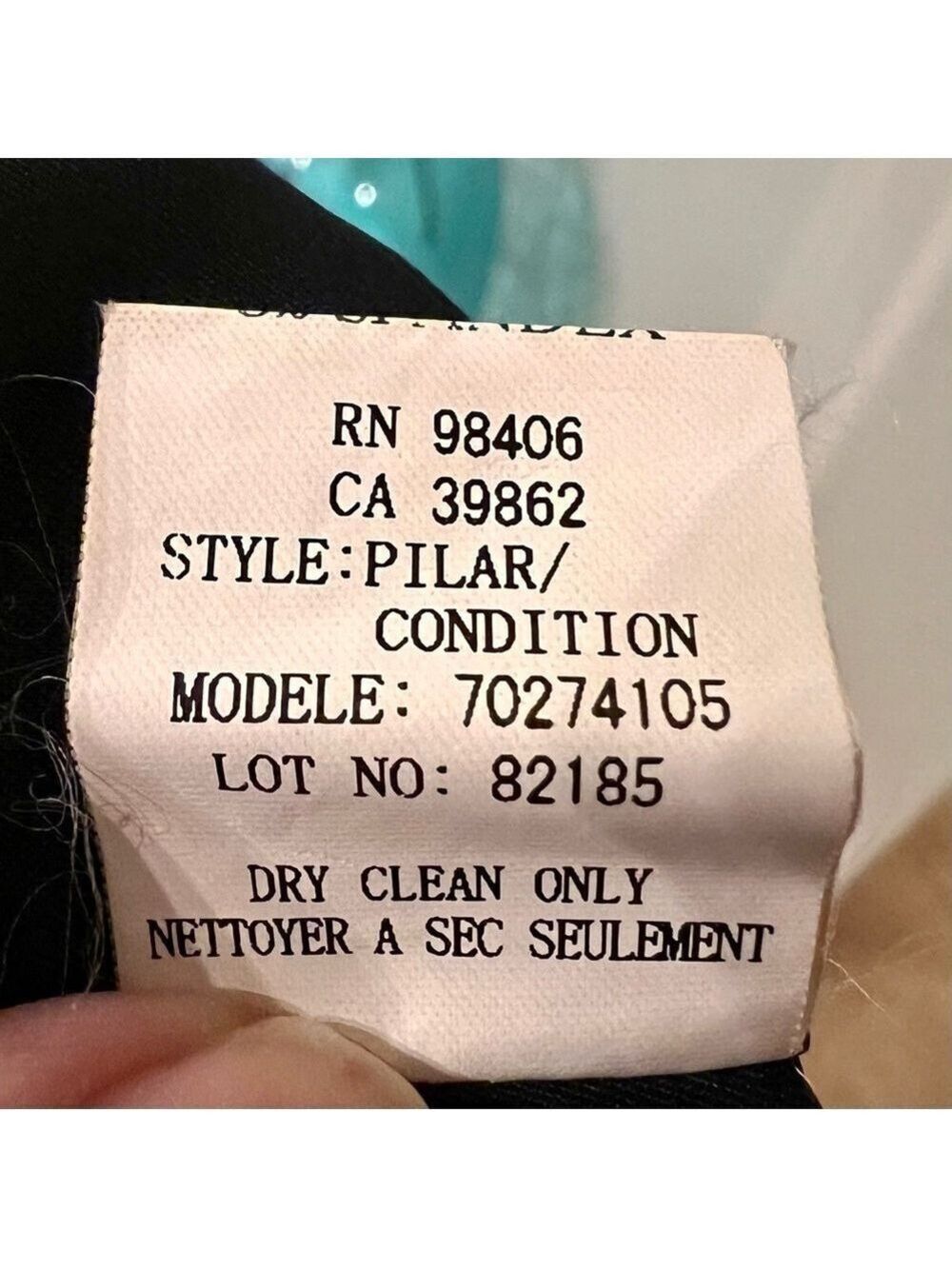 𝅺THEORY black and grey pinstripe fitted blazer.  Size 4 - Picture 7 of 8